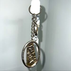Kathy Van Zeeland Logo Keychain  Lobster Clow & Silver Oval Charm